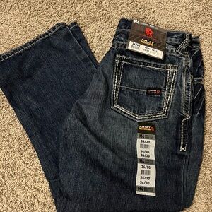 Ariat Work Men's Blue Jeans Boot Cut Flame Resistant  36/30